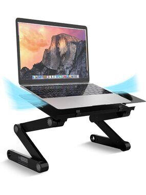 Adjustable Portable Laptop Stand - Foldable Height-Adjustable Riser for Desk